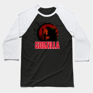 Godzilla Silhouette Baseball T-Shirt